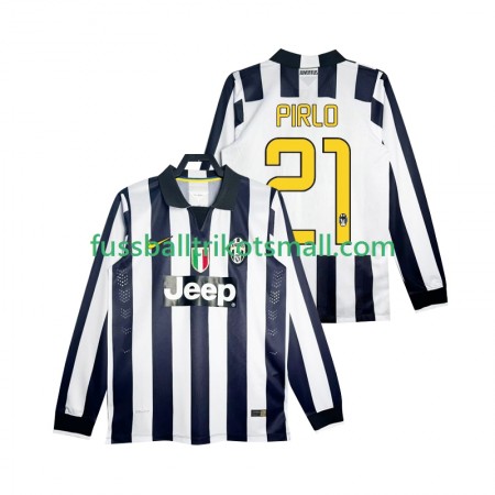 Fußballtrikots Juventus Pirlo 21 2014 2015 Retro Langarm Heimtrikotsatz kaufen